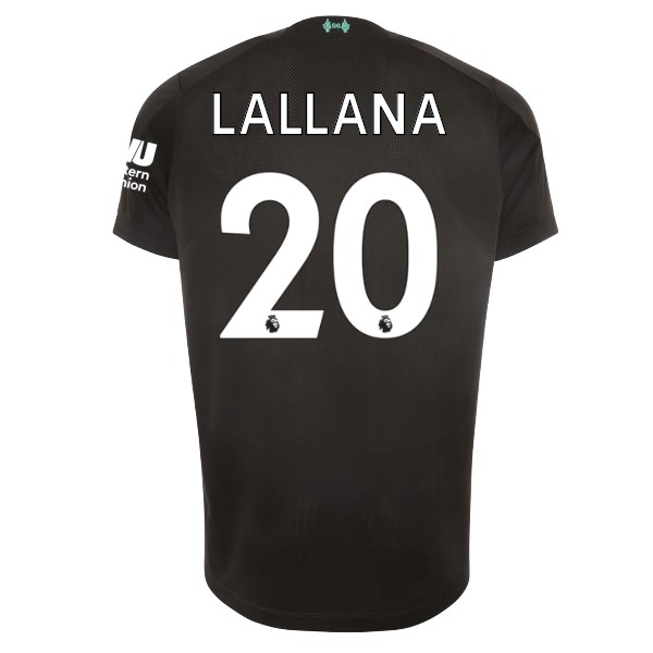 Camiseta Liverpool NO.20 Lallana Replica Tercera Ropa 2019/20 Negro